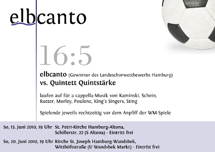 Quintstärke trifft Elbcanto