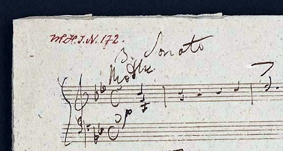 Schubert, Sonate D 960, Autograph